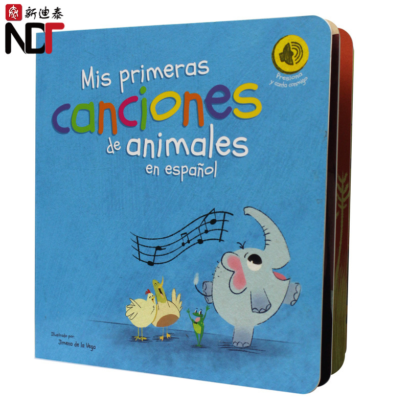 厂家直销儿童早教动物发声书承接各种书籍定制批发