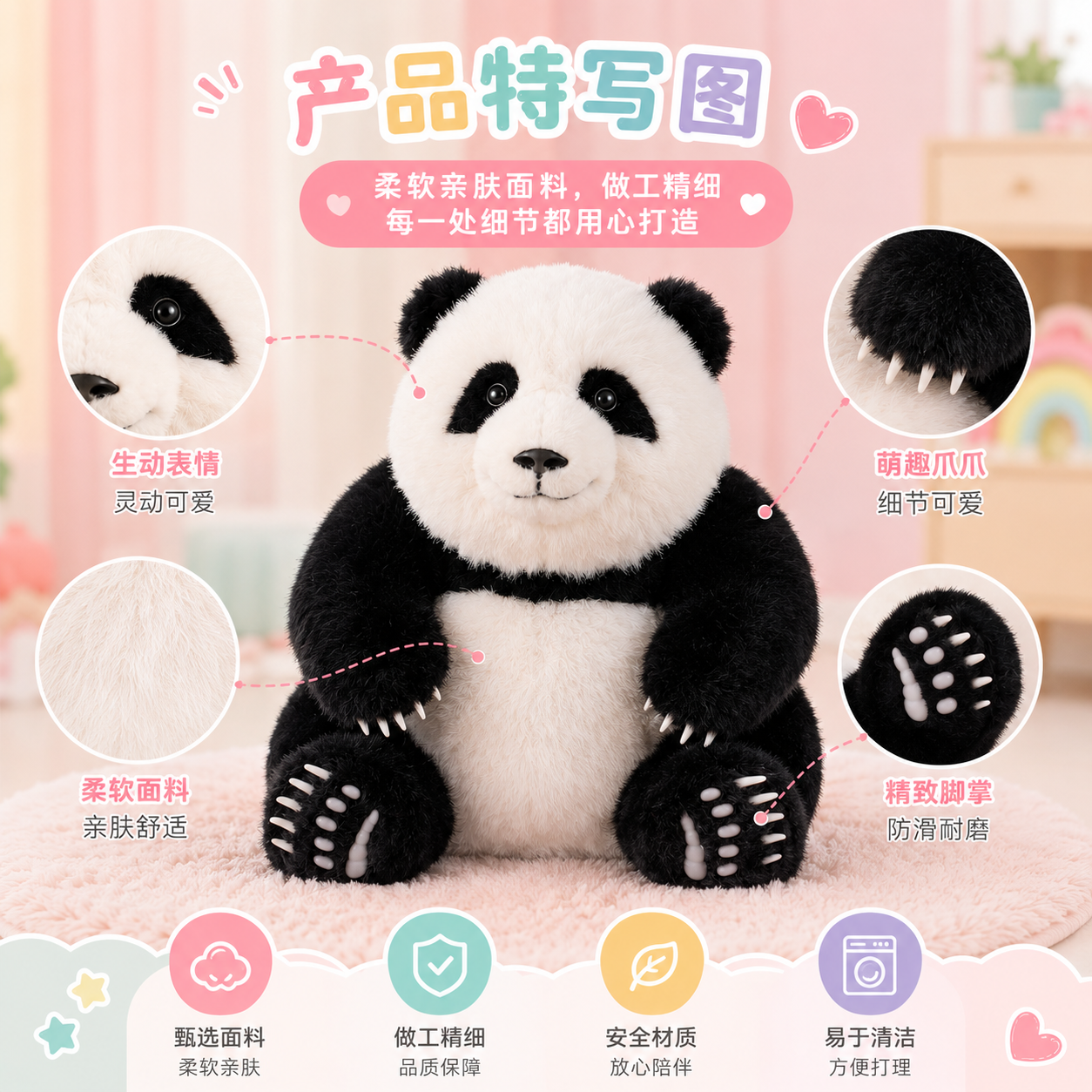 亲肤安全材质